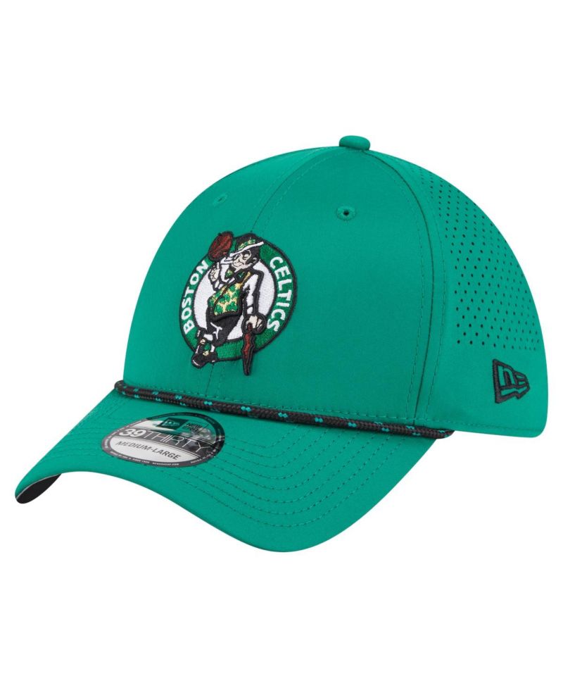 Men's Kelly Green Boston Celtics Featherweight Poly Rope Flex 39Thirty Hat