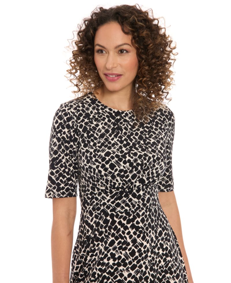 Women's Short-Sleeve Midi Dress
