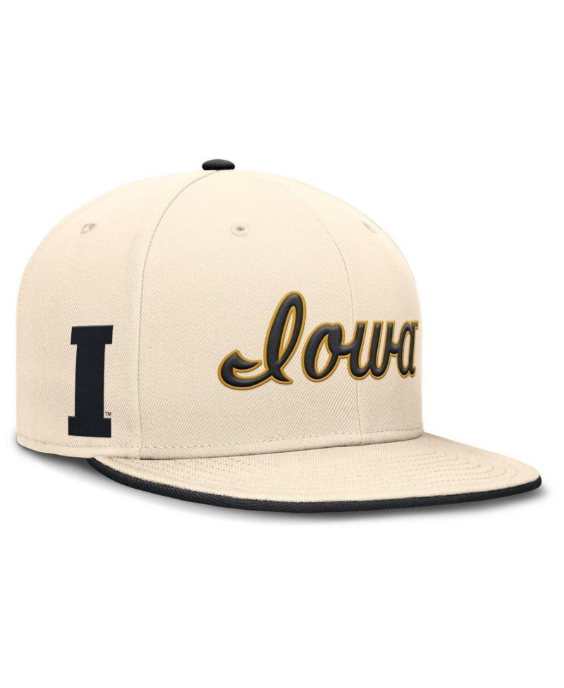 Men's Natural Iowa Hawkeyes Primetime True Performance Fitted Hat