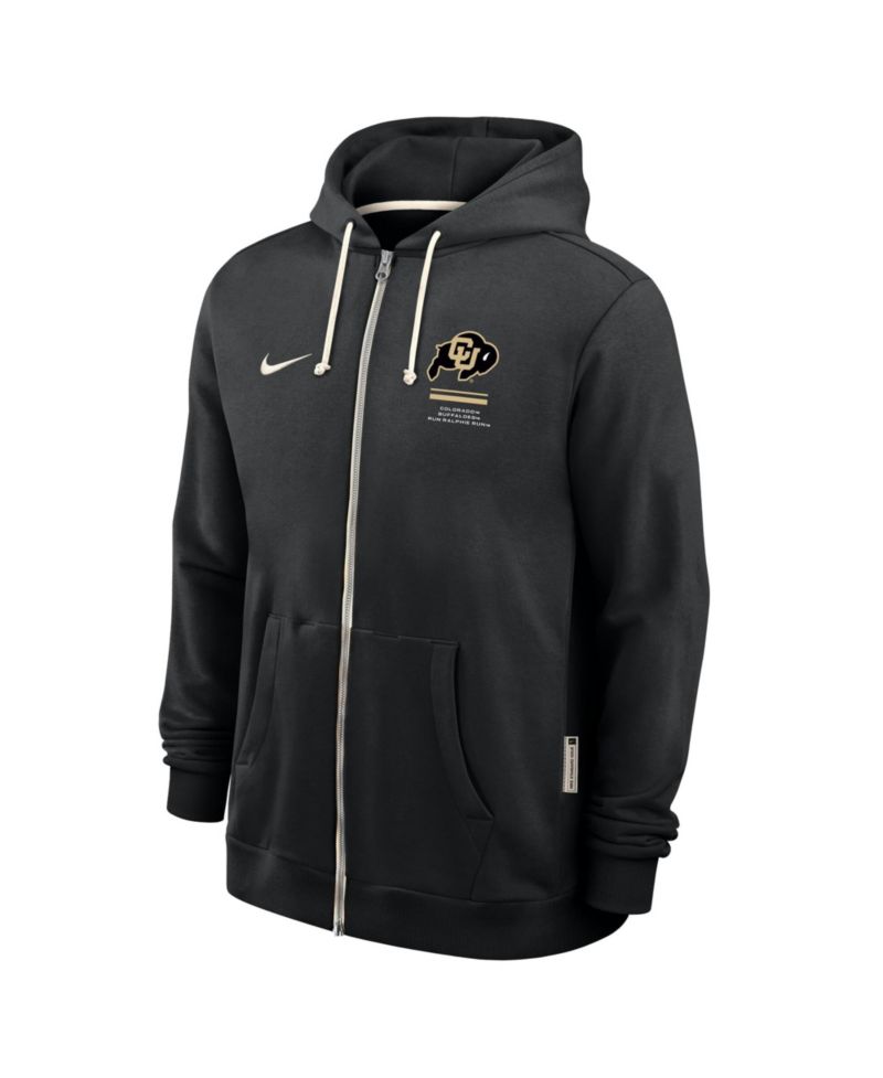 Men's Black Colorado Buffaloes 2026 Sideline Dri-FIT Full-Zip Hoodie