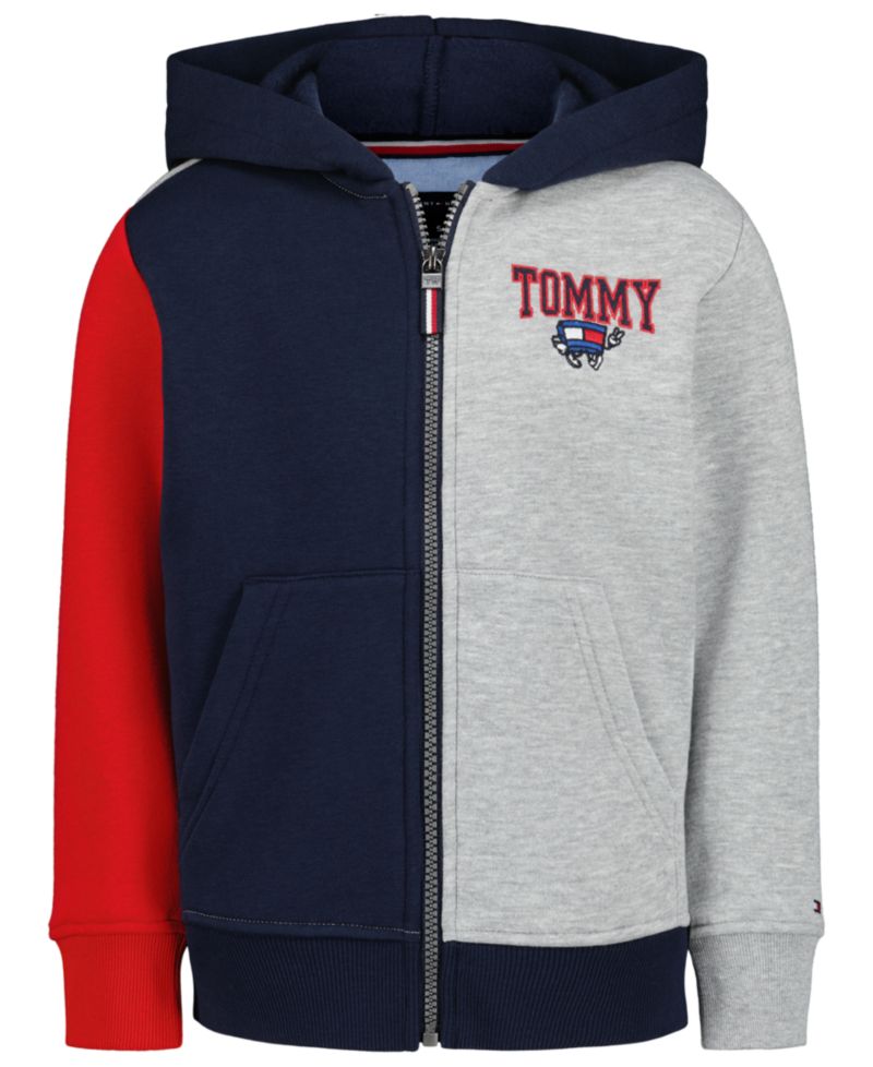Boys' 2-7 Multi Mascot Graphic-Print Kangaroo-Pocket Zip Hoodie