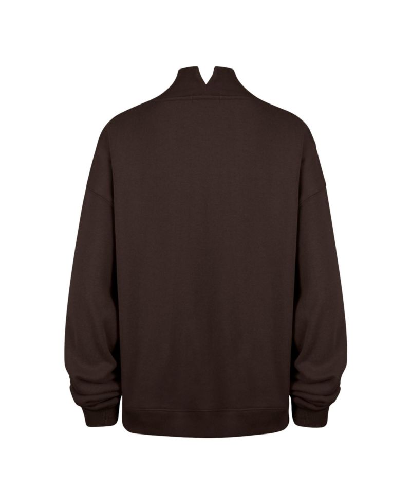 Women's Cleveland Browns Vantage Mock-Neck Oversized Sweatshirt