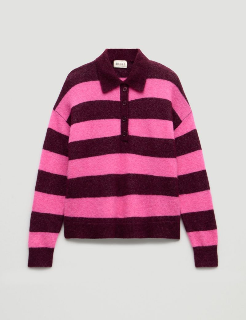 Women's Drew Wool Blend Relaxed Rugby Sweater