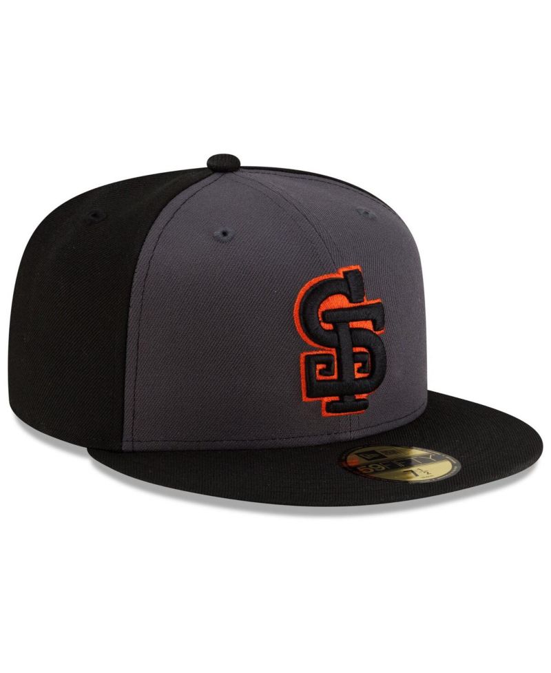 Men's Gray/Black San Francisco Giants Authentic Collection Alternate 59FIFTY Fitted Hat