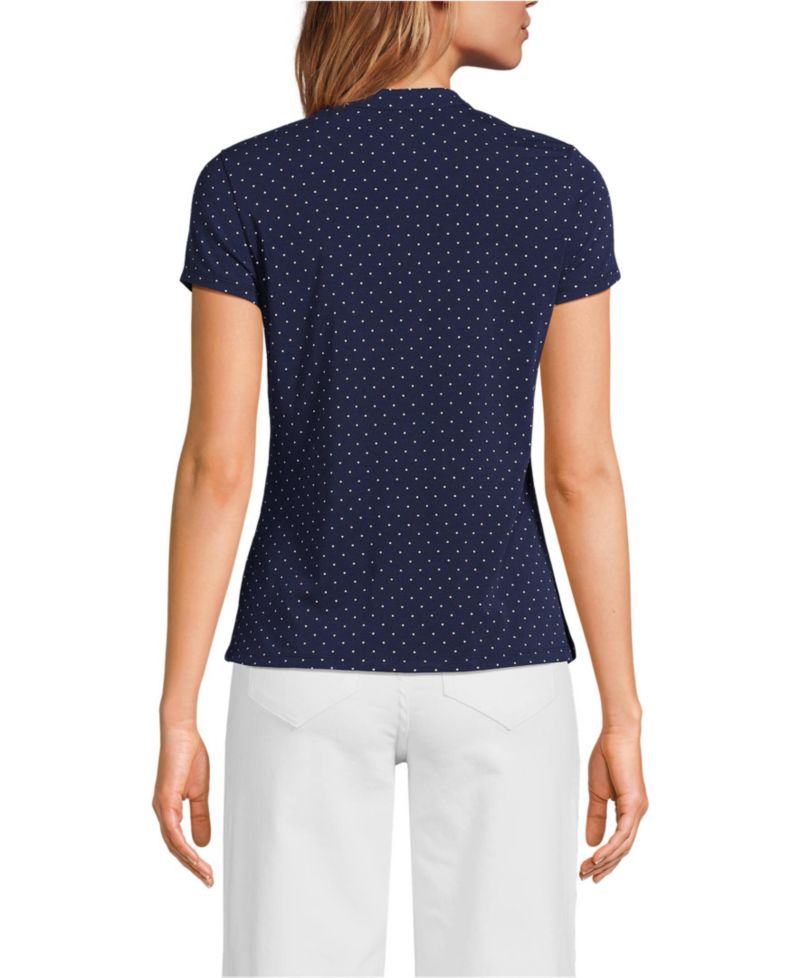 Women's Tall Lightweight Jersey Button Pintuck Top