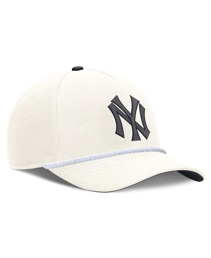 Men's Cream New York Yankees Cooperstown Rise Adjustable Hat
