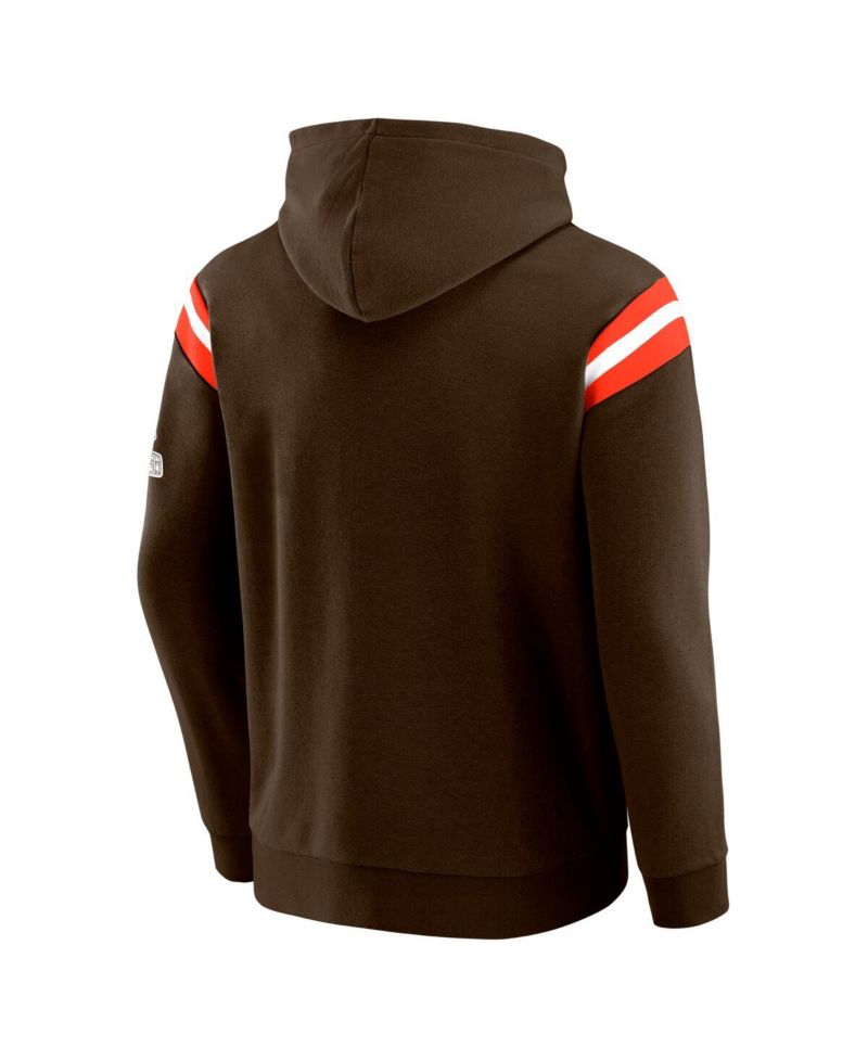 Darius Rucker Collection by Men's Brown Cleveland Browns Football Washed Pullover Hoodie