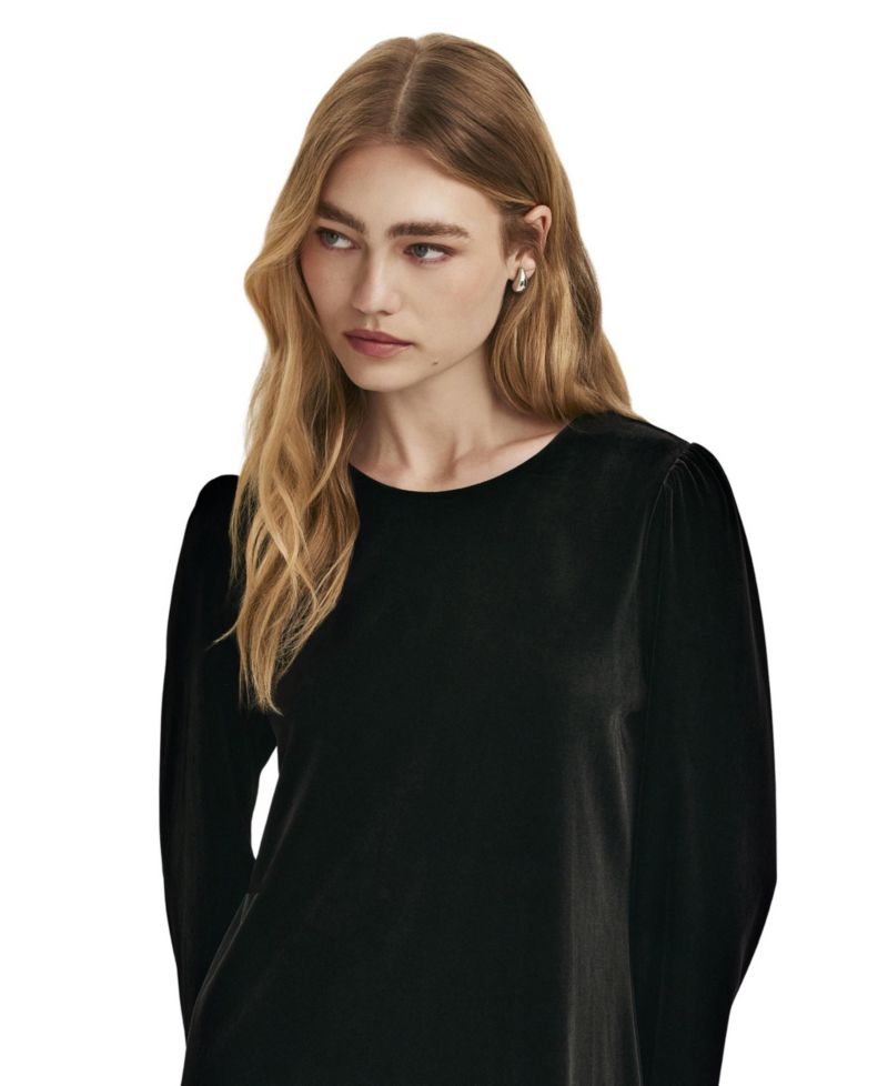 Women's Hattie Velvet Long-Sleeve Mini Dress