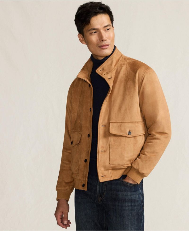 Men's Faux Suede Jacket