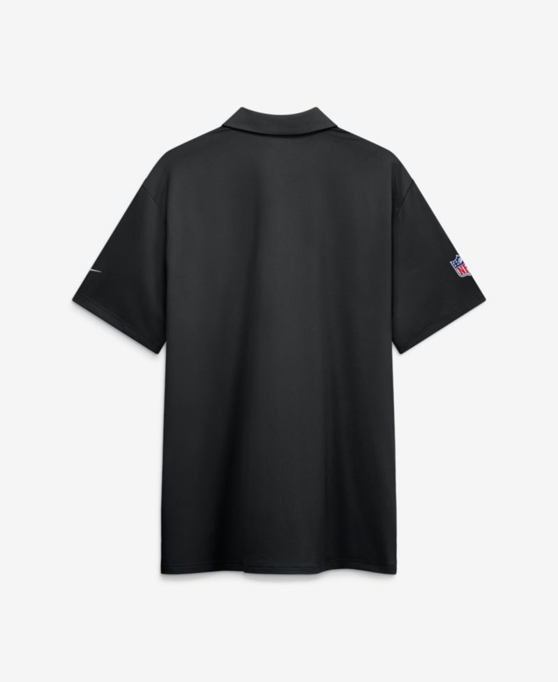 Men's Black Detroit Lions Sideline Powerful Blocking Dri-FIT Tour Polo shirt