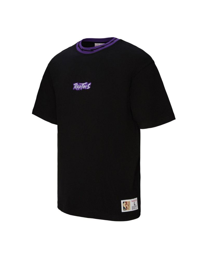 Men's and Women's Black Toronto Raptors Playmaker Logo T-Shirt