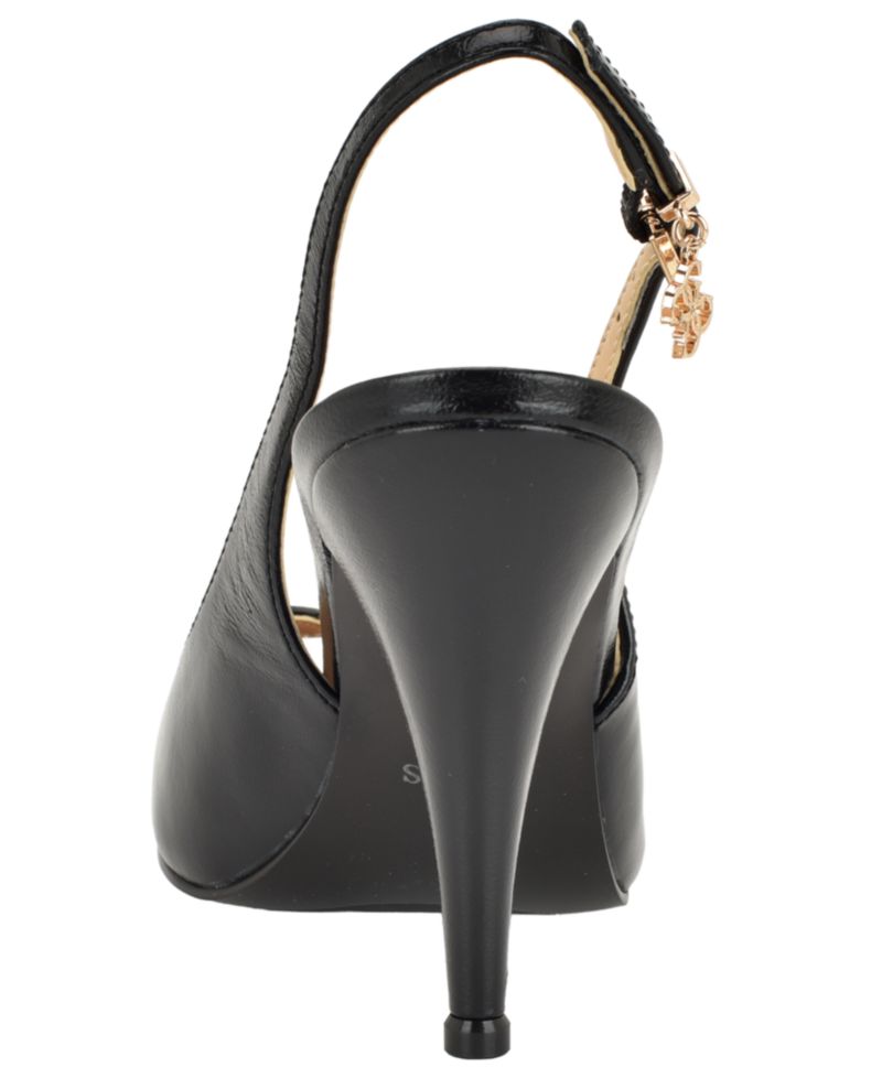 Women's Ilovea Leather Peep Toe Sculpted Stiletto Pumps