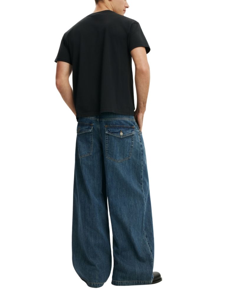 Men's Y2K Wide-Leg Baggy Jeans