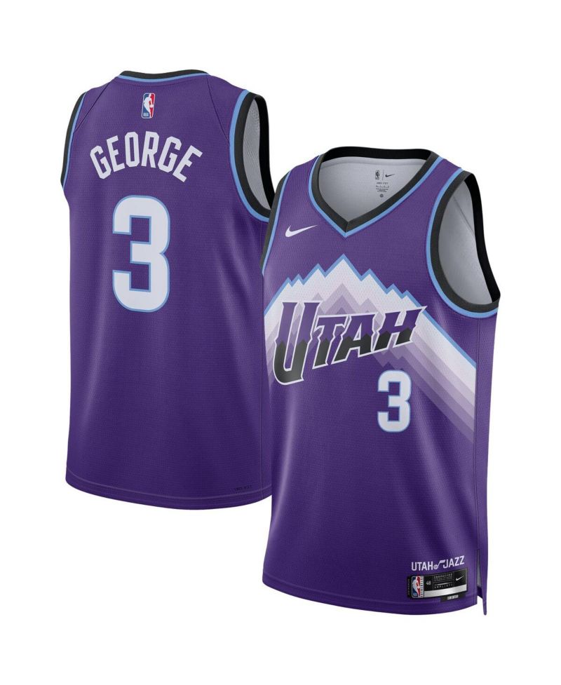 Men's and Women's Keyonte George Purple Utah Jazz Swingman Jersey - Icon Edition
