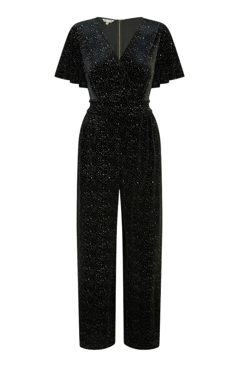 Women's Sparkle Velvet Jumpsuit