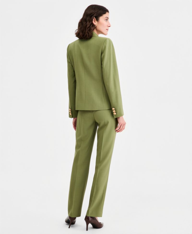 Double-Breasted Blazer & Flare Pants