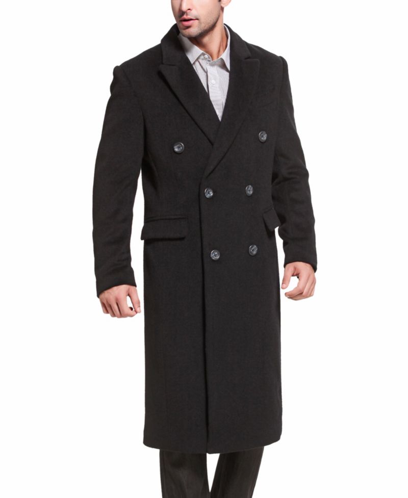 Men's Men Josh Wool Blend Double Breasted Long Coat