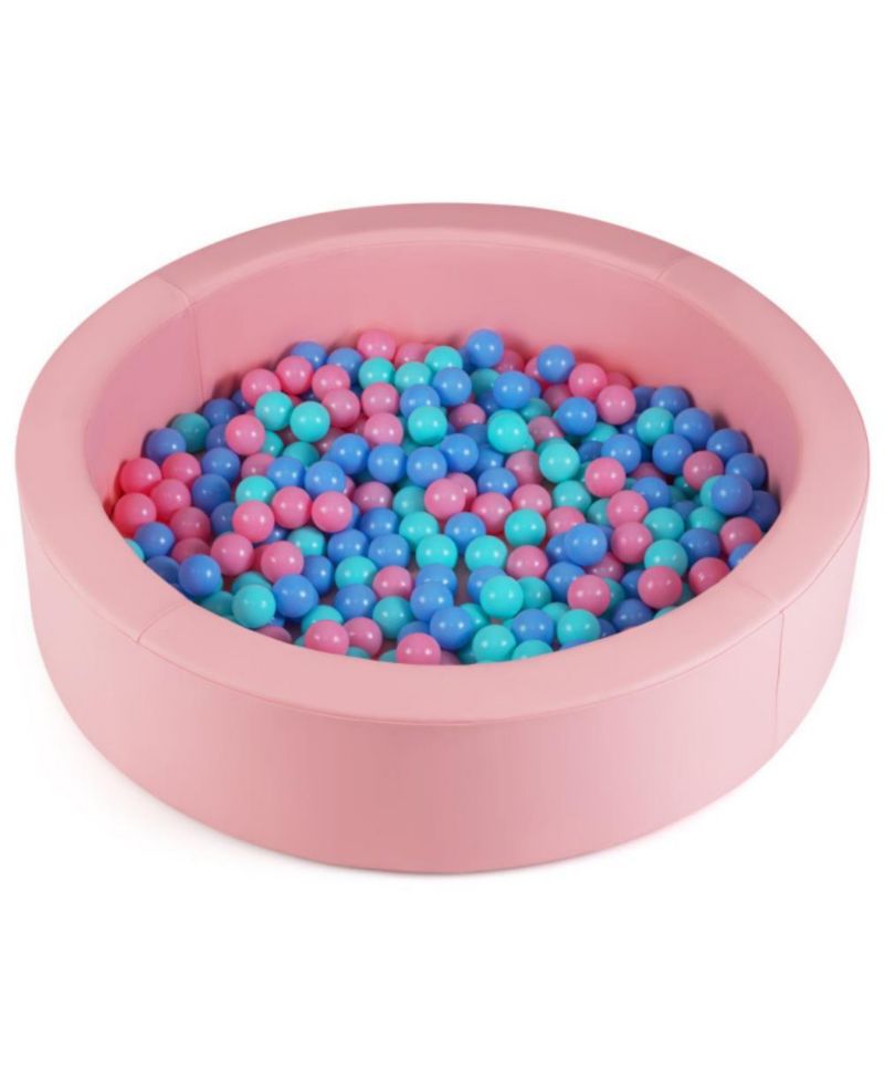 42.5 Inch Round Foam Ball Pit with Washable PU Cover