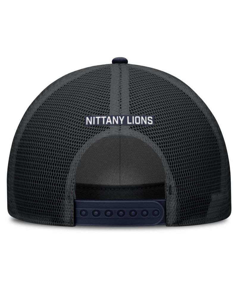 Men's Navy Penn State Nittany Lions Rise Primetime Trucker Adjustable Hat