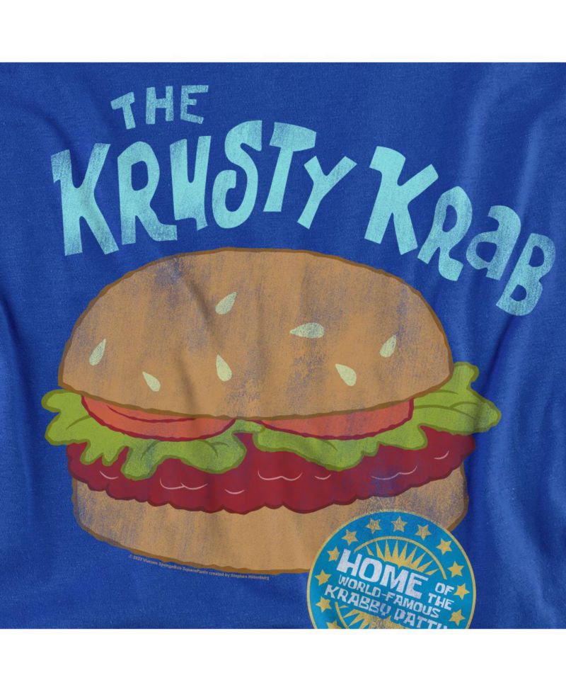Men's Krusty Krab Graphic Crewneck Classic-Fit T-Shirt