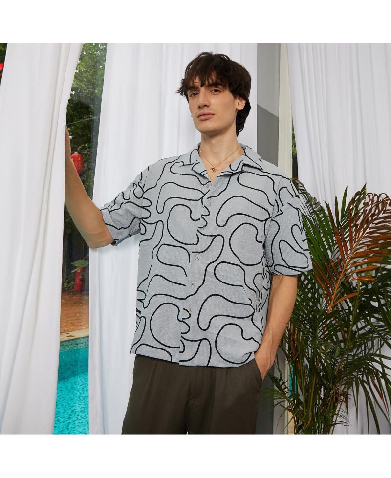 Chevron-Knit Shirt