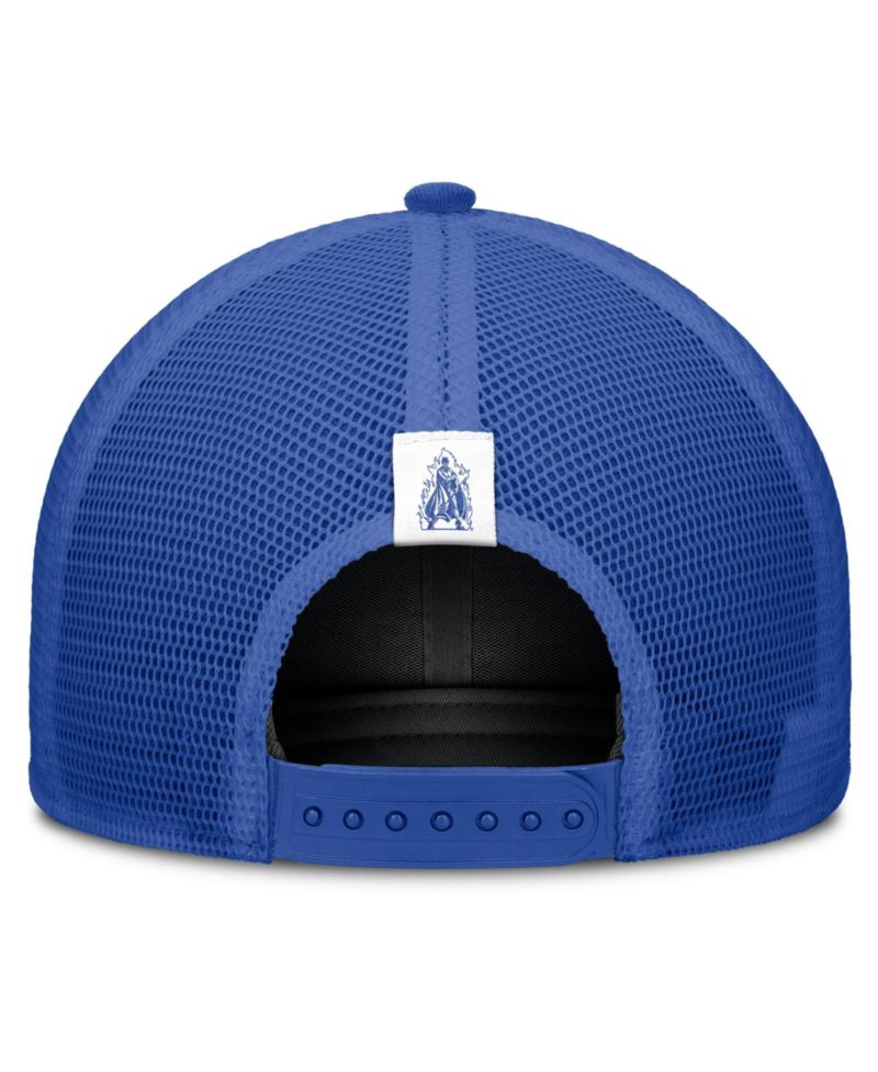 Men's and Women's Beige/Royal Duke Blue Devils Legacy Rise Trucker Adjustable Hat