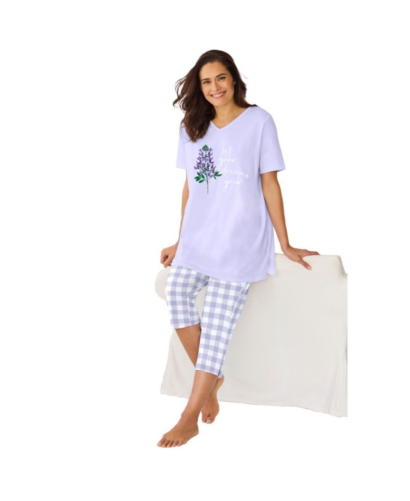 Plus Size Only Necessities Capri Pajamas