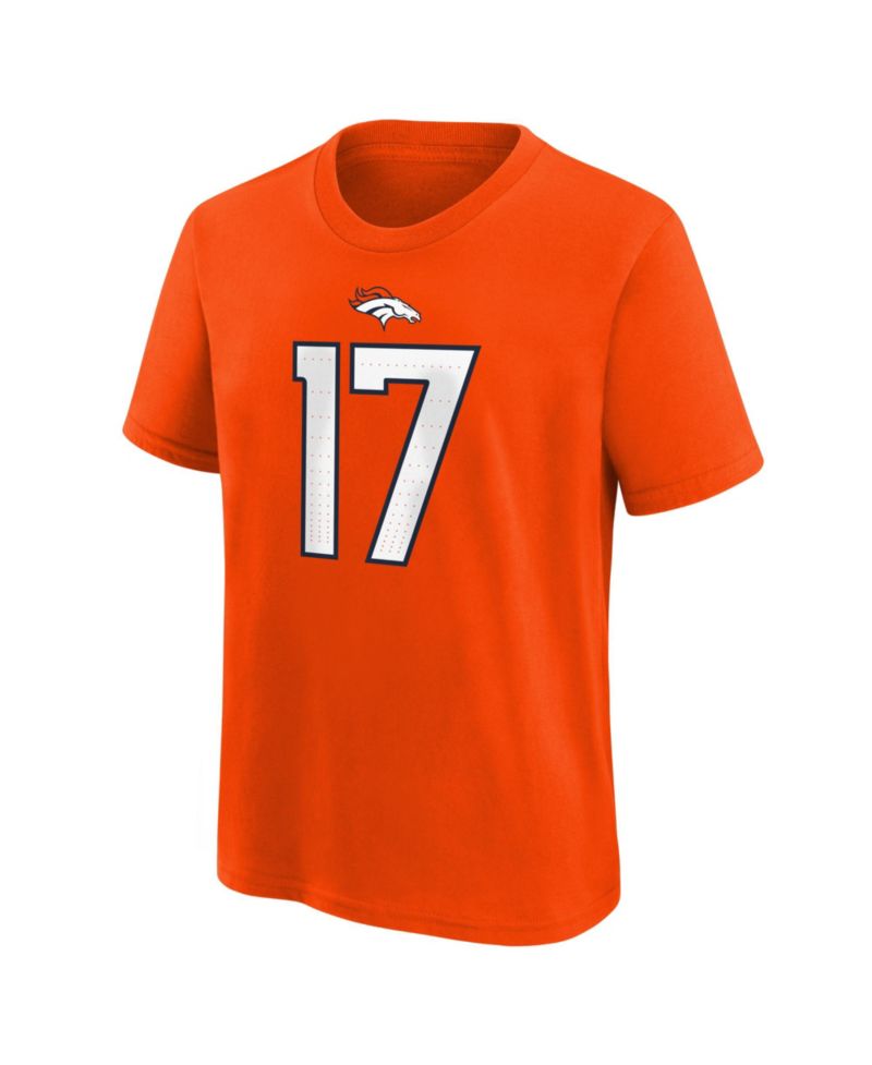 Big Boys and Girls Jaylen Waddle Orange Denver Broncos Name & Number T-Shirt