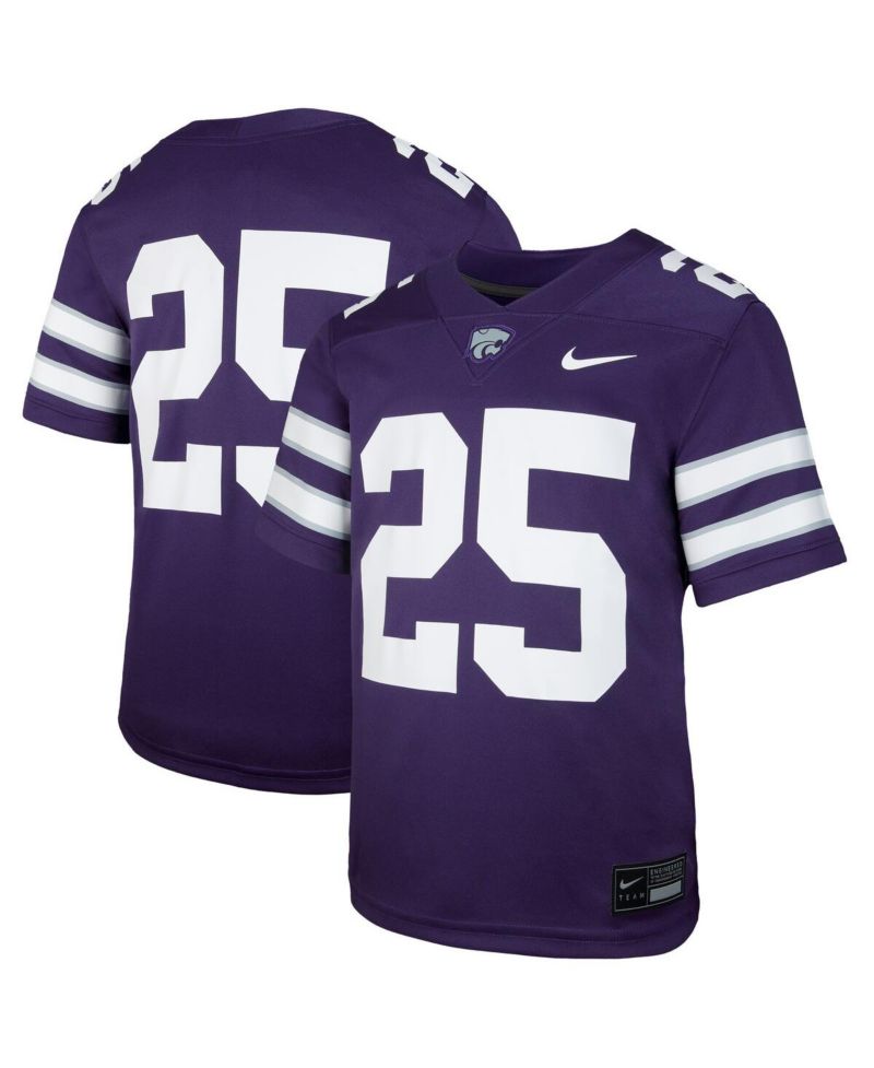Big Boys and Girls 25 Purple Kansas State Wildcats Untouchable Replica Game Jersey