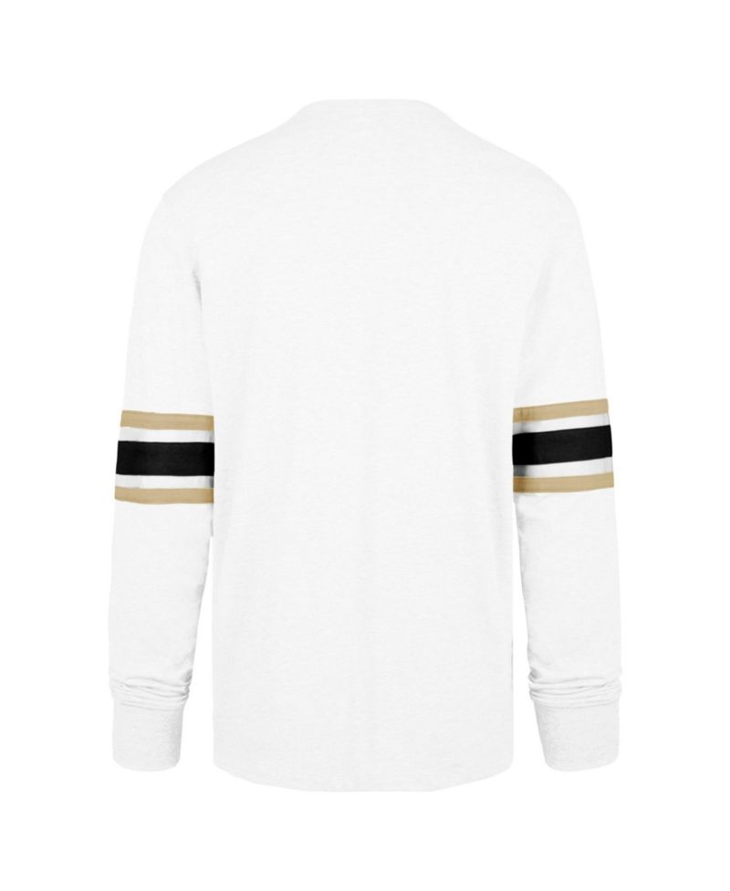 Men's White New Orleans Saints Gridiron Premier Brex Long Sleeve T-Shirt