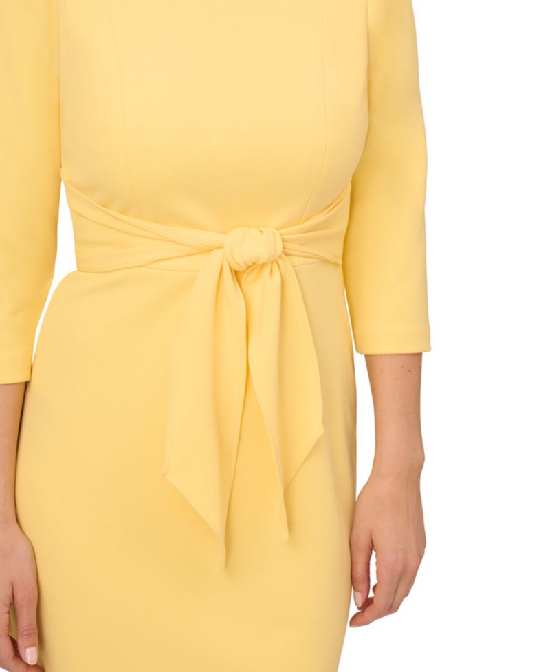 Women's Crepe 3/4-Sleeve Sheath Dress