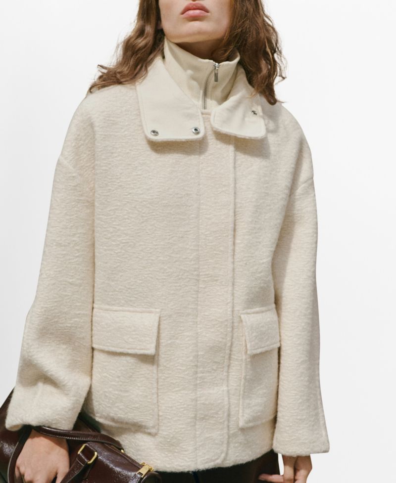 Women's High Neck Boucle Jacket