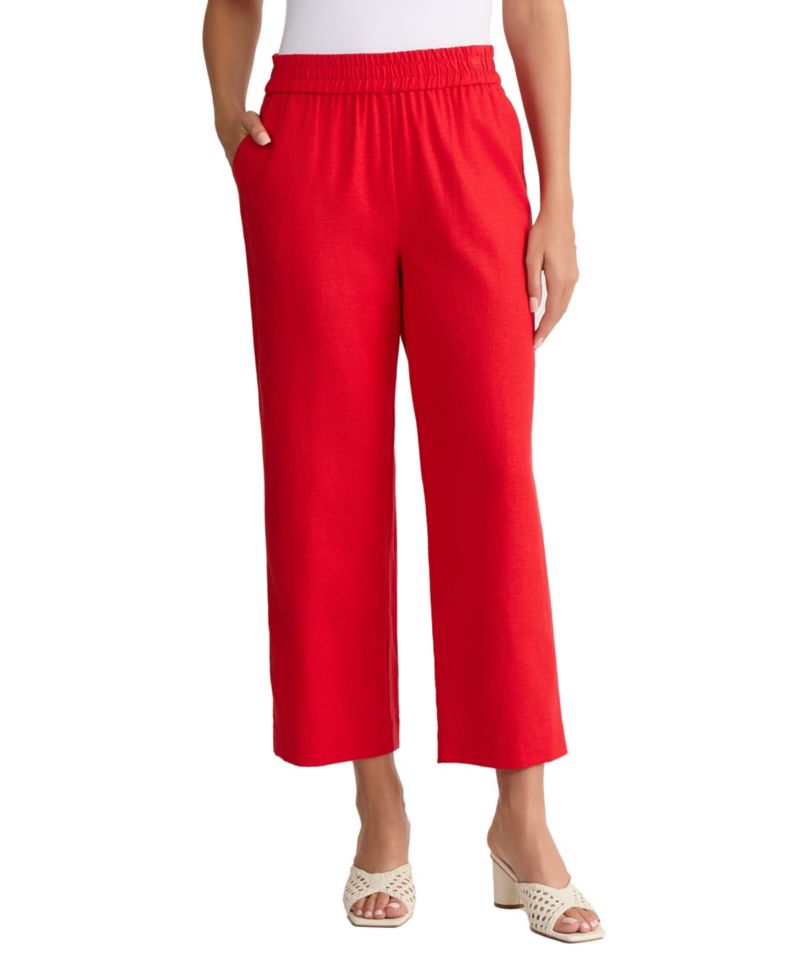 Petite Slash Pocket Cropped Pants