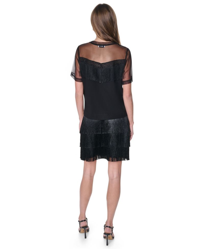 Women's Fringe Detail Crewneck Top