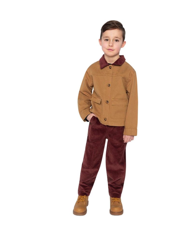 Big Boys (6- 12) Stretch Corduroy Pants with Cargo Pocket