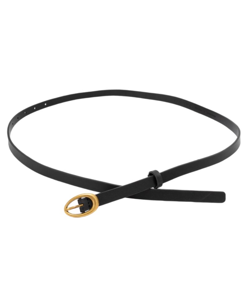 MICHAEL Oval Buckle Leather Reversible Belt