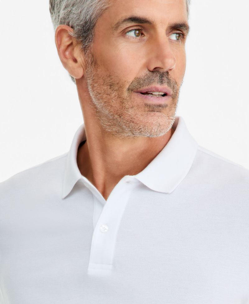 Men's Solid Stretch Polo Shirt