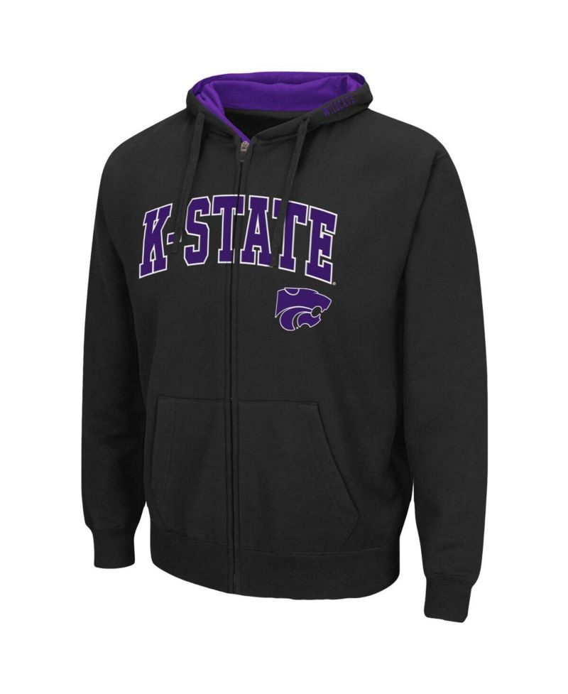 Men's Kansas State Wildcats Arch Logo 3.0 Full-Zip Hoodie