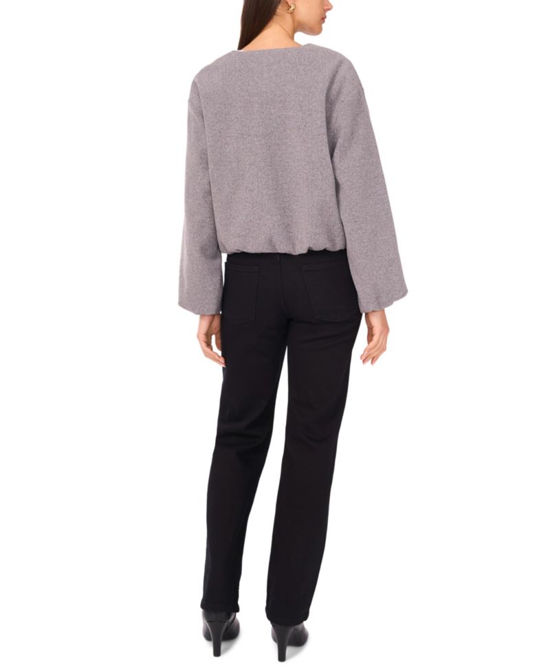 Women's Cropped Crewneck Jacket