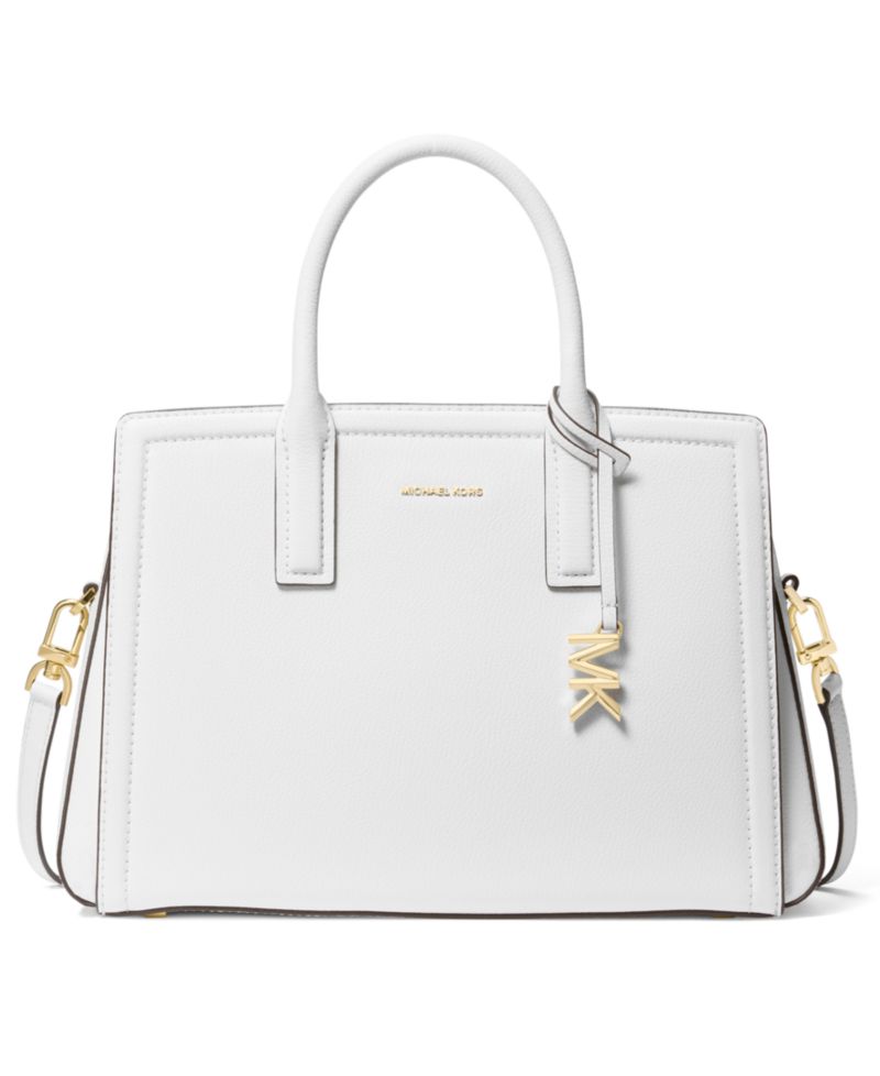Michael Kors Laila Medium Leather Satchel Handbag