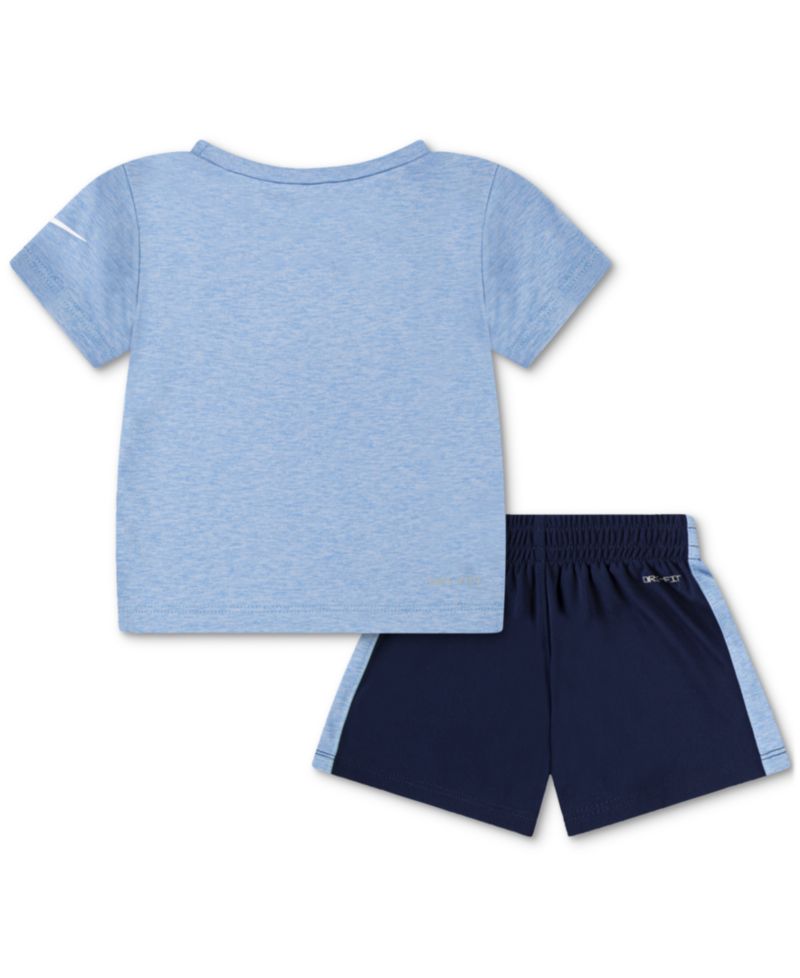 Baby Boy Short-Sleeve Logo T-Shirt & Shorts, 2 Piece Set
