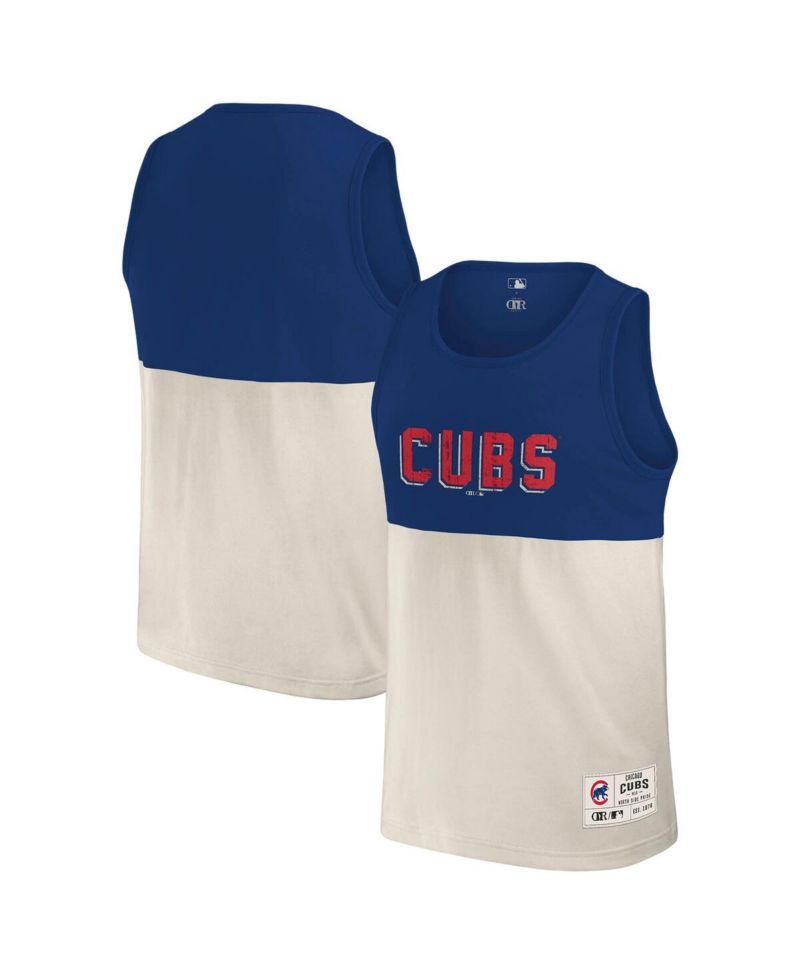 Darius Rucker Collection by Men's Royal/Cream Chicago Cubs Color Block Tank Top