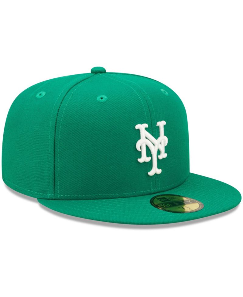 Men's Kelly Green New York Mets White Logo 59FIFTY Fitted Hat