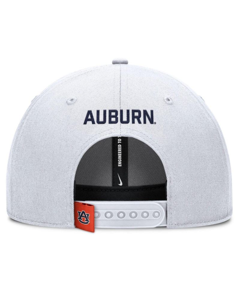 Men's White Auburn Tigers 2025 On-Field Gameday Rise Adjustable Hat