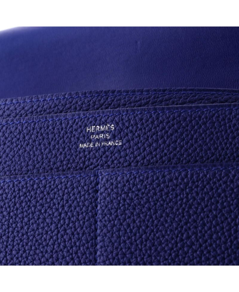 Pre-Owned Hermes Dogon Duo Combined Wallet Leather