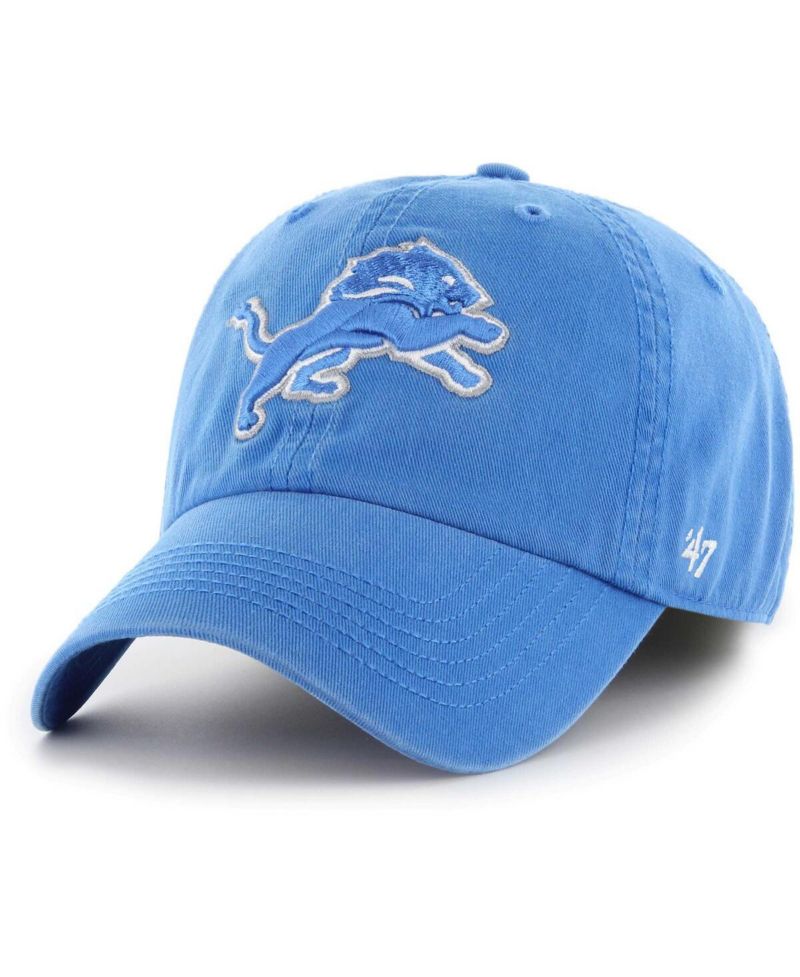 Men's Blue Detroit Lions Franchise Logo Adjustable Hat