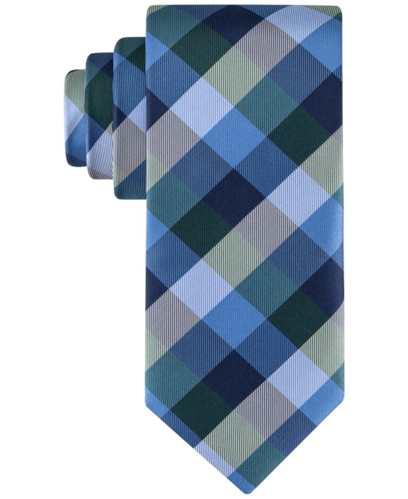 Men's Buffalo Plaid Tartan Tie