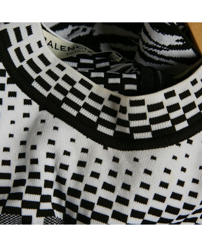Women's Mixed-Print Knit Mock Neck Top