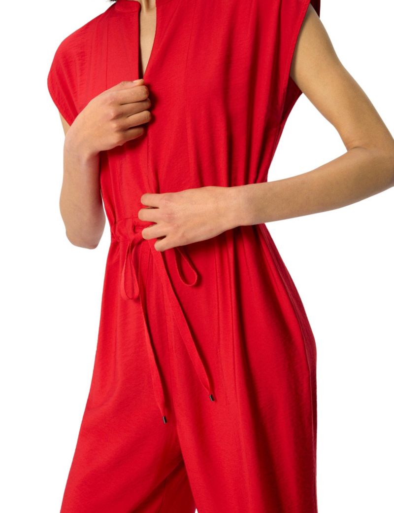 Women's Sleeveless Drawstring Jumpsuit