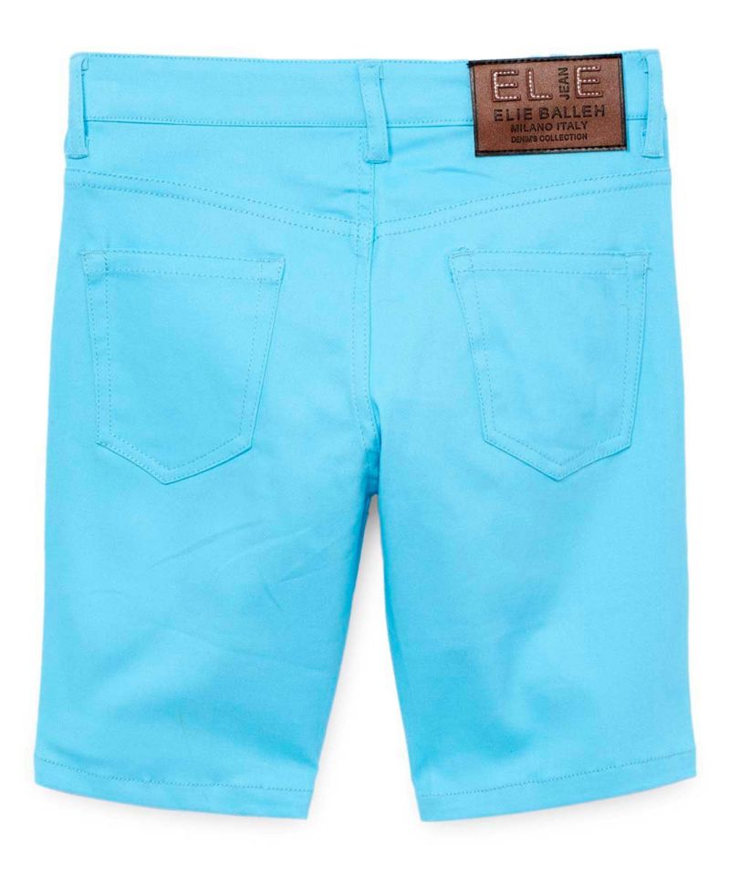 Big Boys Aqua Cotton Twill Short